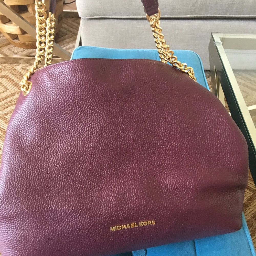 MIchael Kors eggplant pocketbook